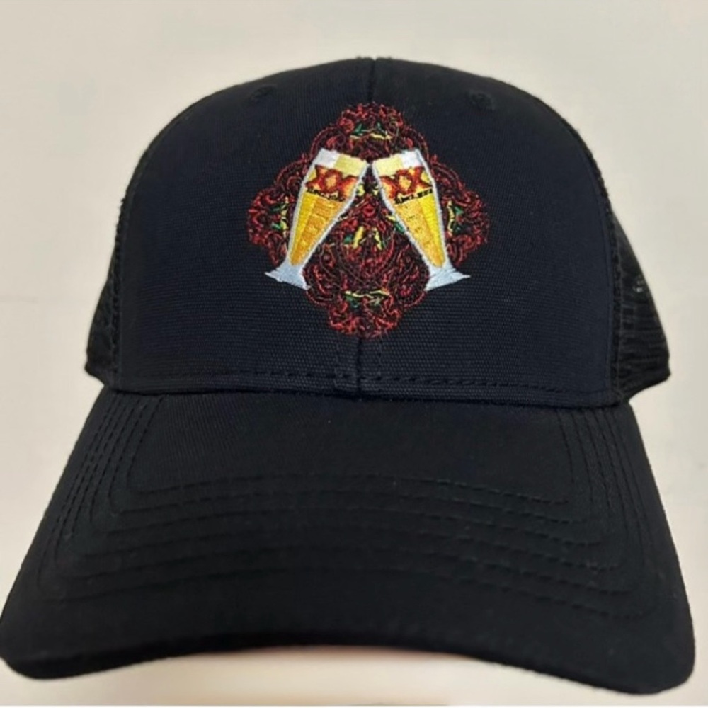 Dos Equis Black SnapBack Adjustable Pre Curved Trucker Cap Hat New